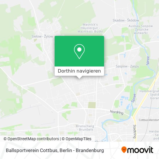 Ballsportverein Cottbus Karte