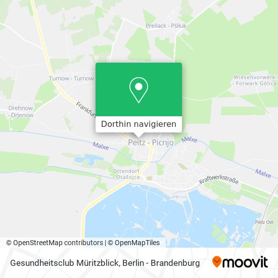 Gesundheitsclub Müritzblick Karte