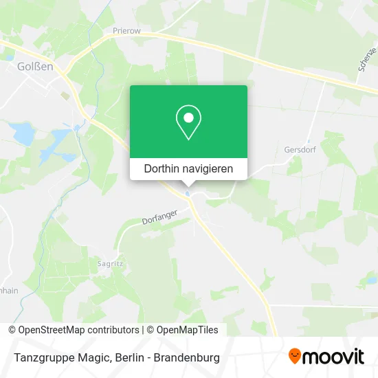 Tanzgruppe Magic Karte