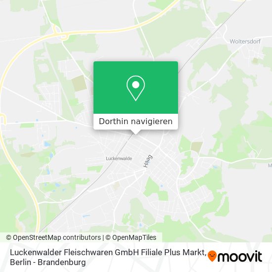 Luckenwalder Fleischwaren GmbH Filiale Plus Markt Karte