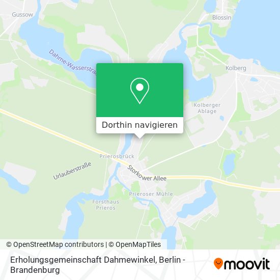 Erholungsgemeinschaft Dahmewinkel Karte