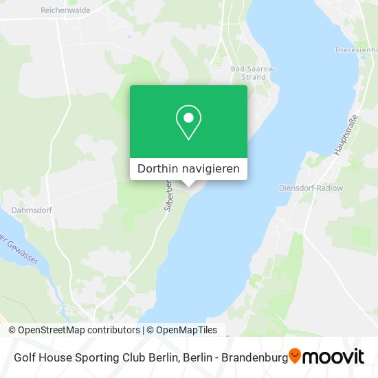 Golf House Sporting Club Berlin Karte