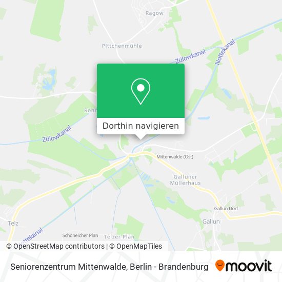 Seniorenzentrum Mittenwalde Karte