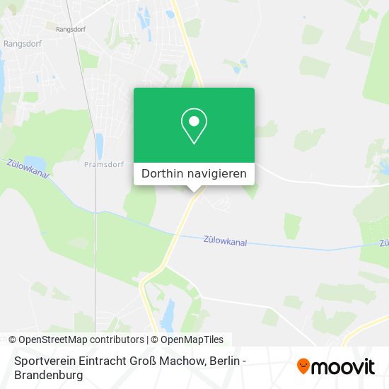 Sportverein Eintracht Groß Machow Karte