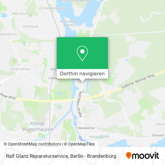 Ralf Glanz Reparaturservice Karte