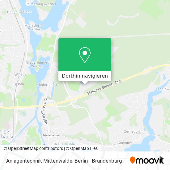 Anlagentechnik Mittenwalde Karte