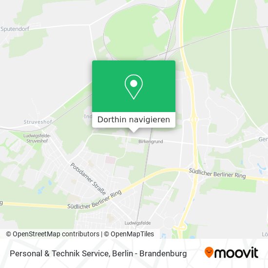 Personal & Technik Service Karte