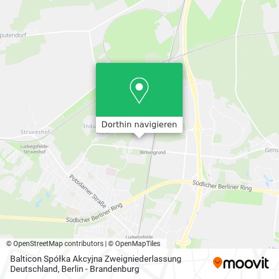 Balticon Spółka Akcyjna Zweigniederlassung Deutschland Karte