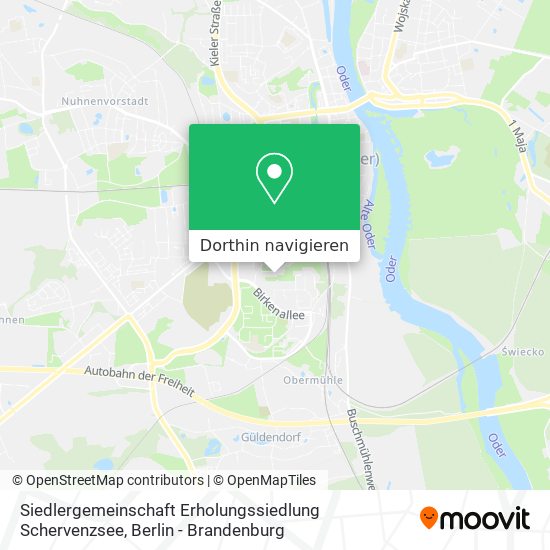 Siedlergemeinschaft Erholungssiedlung Schervenzsee Karte