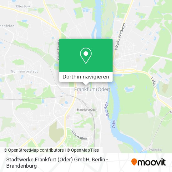 Stadtwerke Frankfurt (Oder) GmbH Karte