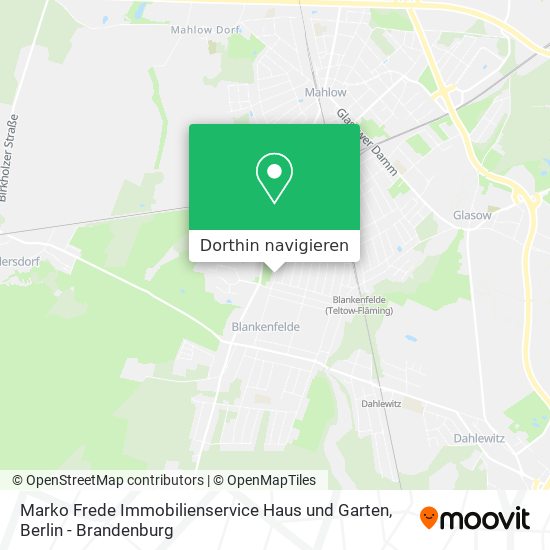 Marko Frede Immobilienservice Haus und Garten Karte
