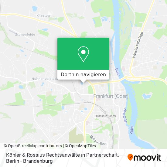 Köhler & Rossius Rechtsanwälte in Partnerschaft Karte