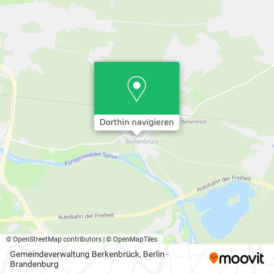 Gemeindeverwaltung Berkenbrück Karte