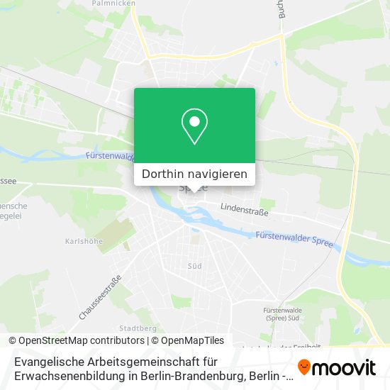 Evangelische Arbeitsgemeinschaft für Erwachsenenbildung in Berlin-Brandenburg Karte