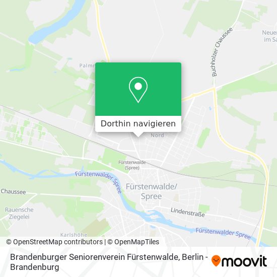 Brandenburger Seniorenverein Fürstenwalde Karte