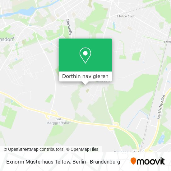 Exnorm Musterhaus Teltow Karte