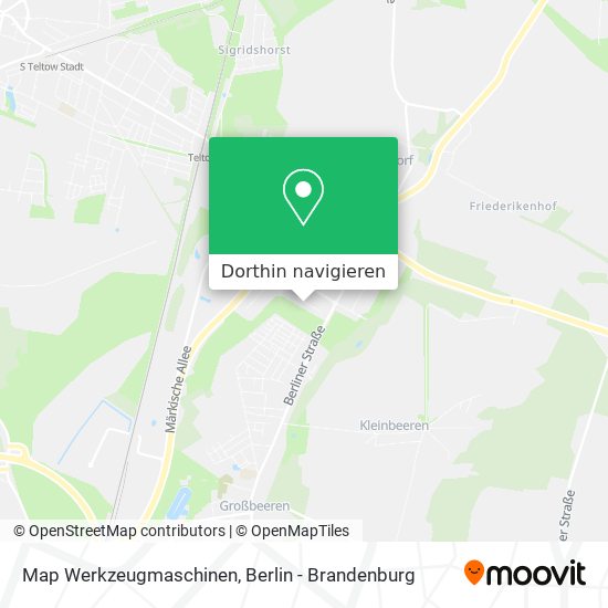 Map Werkzeugmaschinen Karte