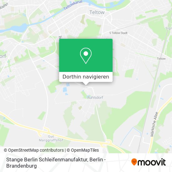 Stange Berlin Schleifenmanufaktur Karte