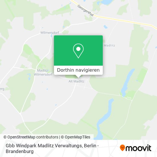 Gbb Windpark Madlitz Verwaltungs Karte