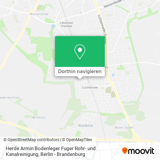 Herde Armin Bodenleger Fuger Rohr- und Kanalreinigung Karte