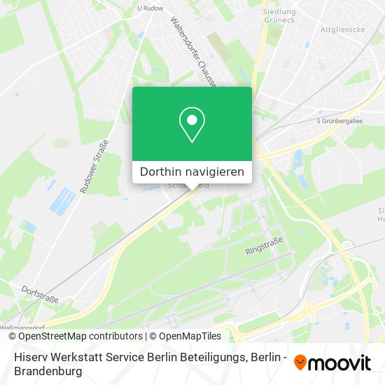 Hiserv Werkstatt Service Berlin Beteiligungs Karte