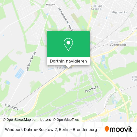 Windpark Dahme-Buckow 2 Karte