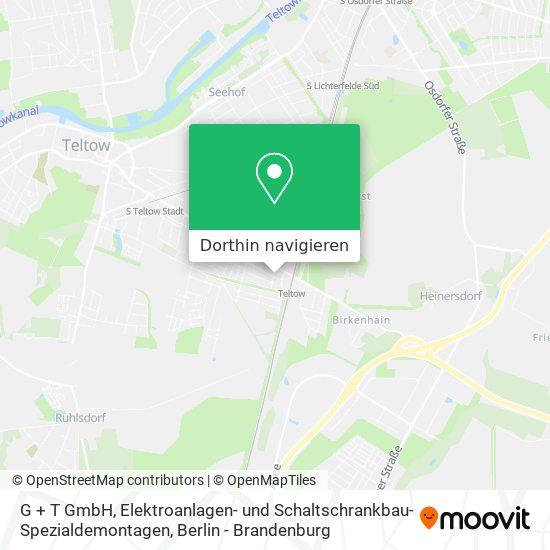 G + T GmbH, Elektroanlagen- und Schaltschrankbau- Spezialdemontagen Karte