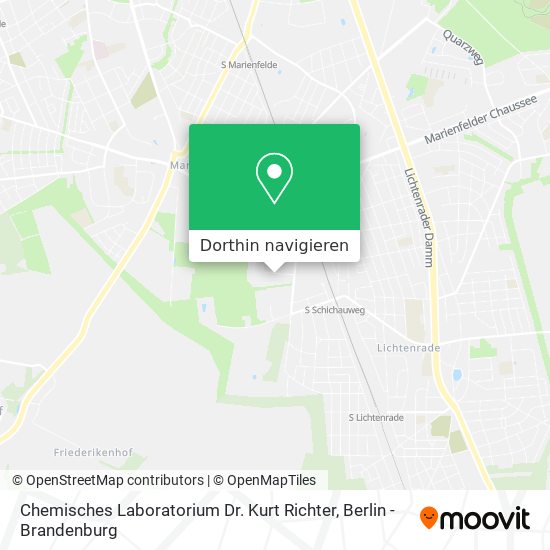 Chemisches Laboratorium Dr. Kurt Richter Karte