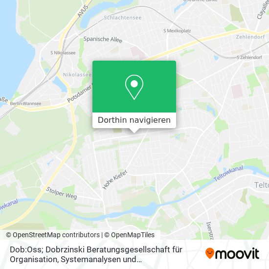 Dob:Oss; Dobrzinski Beratungsgesellschaft für Organisation, Systemanalysen und Softwareentwicklung Karte
