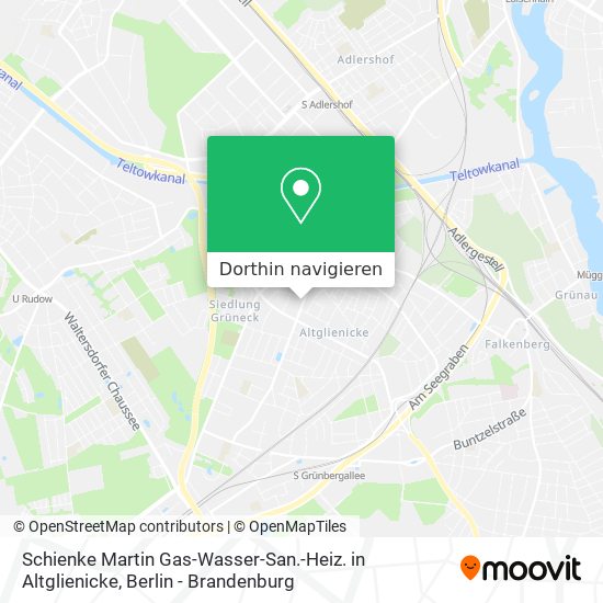 Schienke Martin Gas-Wasser-San.-Heiz. in Altglienicke Karte