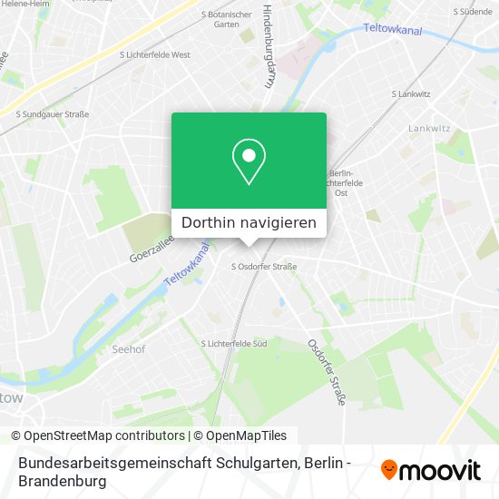 Bundesarbeitsgemeinschaft Schulgarten Karte