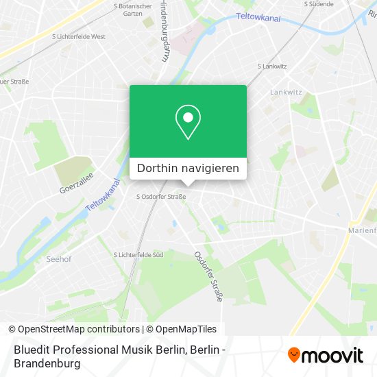 Bluedit Professional Musik Berlin Karte