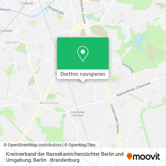Kreisverband der Rassekaninchenzüchter Berlin und Umgebung Karte