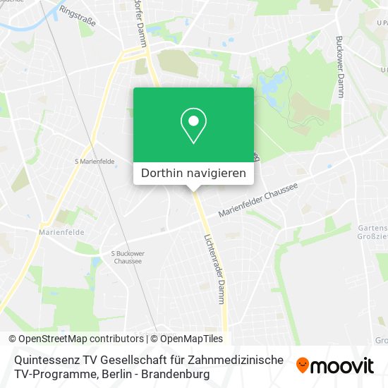 Quintessenz TV Gesellschaft für Zahnmedizinische TV-Programme Karte