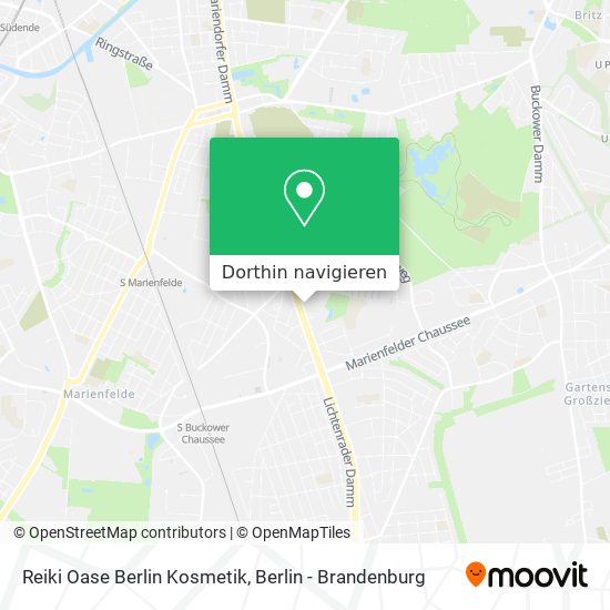 Reiki Oase Berlin Kosmetik Karte