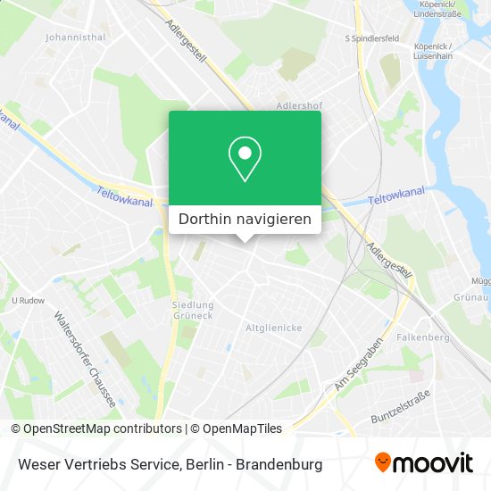 Weser Vertriebs Service Karte