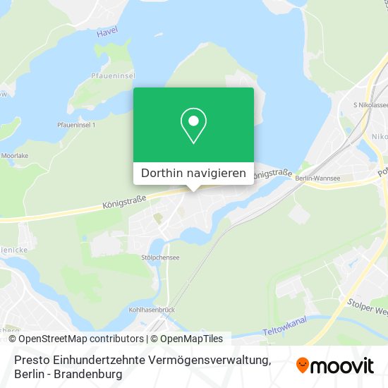 Presto Einhundertzehnte Vermögensverwaltung Karte