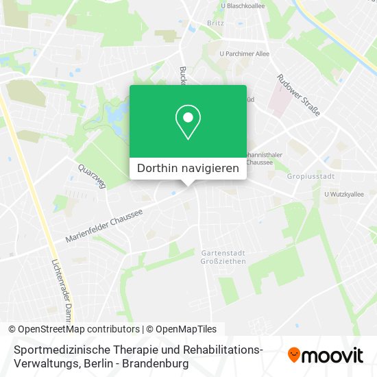 Sportmedizinische Therapie und Rehabilitations- Verwaltungs Karte
