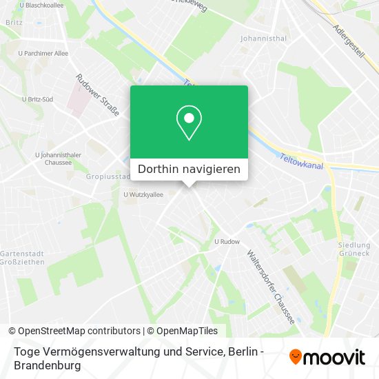 Toge Vermögensverwaltung und Service Karte