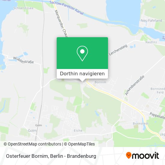 Osterfeuer Bornim Karte