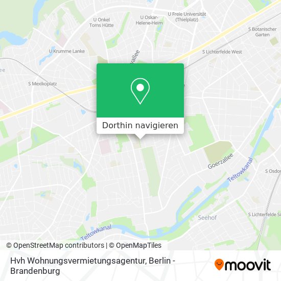 Hvh Wohnungsvermietungsagentur Karte