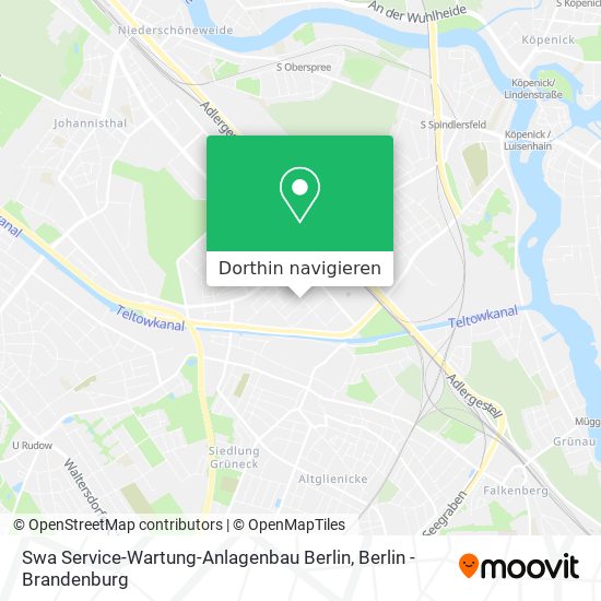 Swa Service-Wartung-Anlagenbau Berlin Karte
