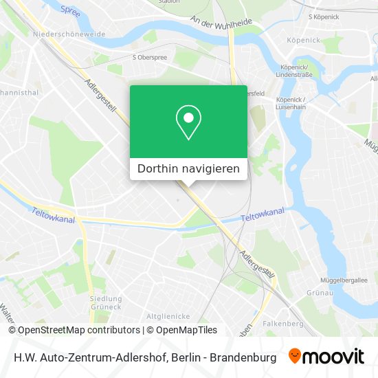 H.W. Auto-Zentrum-Adlershof Karte