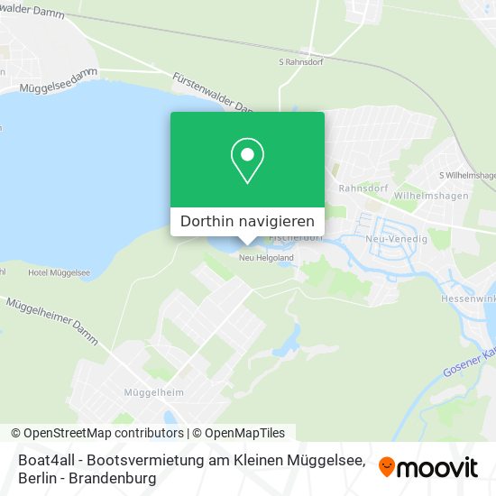 Boat4all - Bootsvermietung am Kleinen Müggelsee Karte