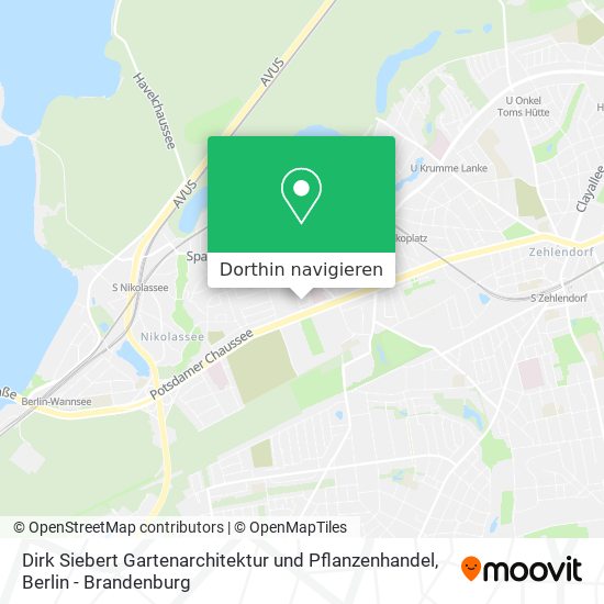 Dirk Siebert Gartenarchitektur und Pflanzenhandel Karte