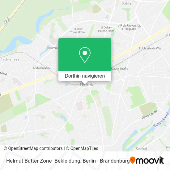 Helmut Butter Zone- Bekleidung Karte