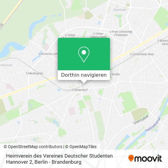 Heimverein des Vereines Deutscher Studenten Hannover 2 Karte