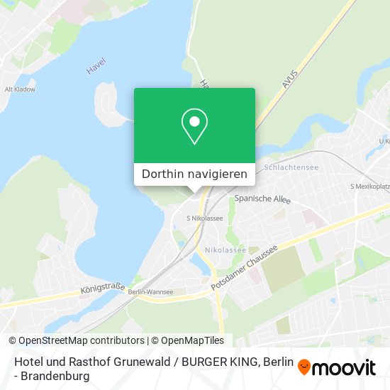 Hotel und Rasthof Grunewald / BURGER KING Karte