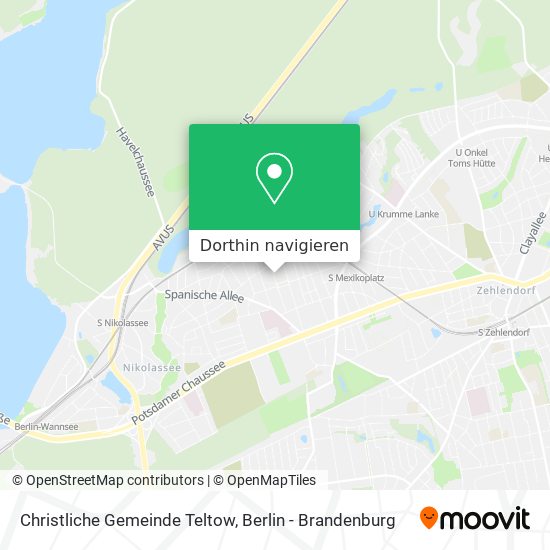 Christliche Gemeinde Teltow Karte