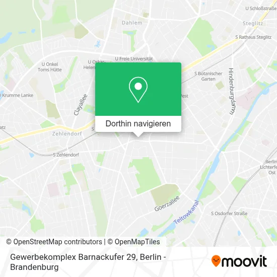 Gewerbekomplex Barnackufer 29 Karte